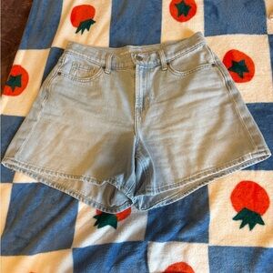 Old Navy Curvy High Waisted Baggy Jean Shorts